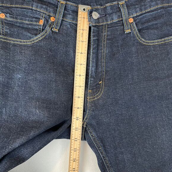 Levis 541 Jeans Mens 34x30 Blue Athletic Tapered Mid Rise Stretch Denim - Picture 5 of 10